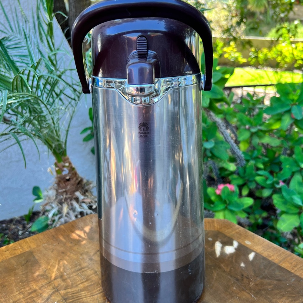 Peacock thermos